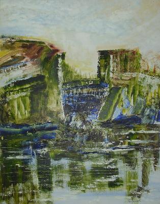 Sample artwork by Maurice Desmond (Born 1944), known for expressionist landscape painting - View similar artists and auction records